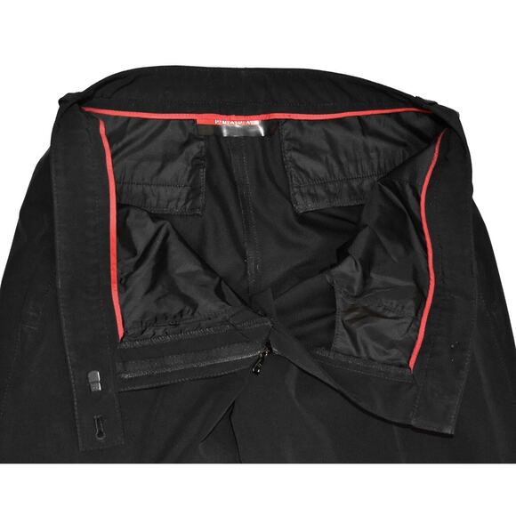 B5 Auth PRADA Black Side Seam Zip Pocket Slim-Straight Trouser Pants Size 44 - Picture 7 of 9